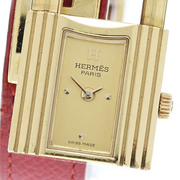 HERMES Kelly watch Gold Dial Quartz Ladies Watch_868090 - Picture 1 of 7